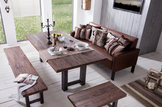 Tischsofa El Paso in Leder